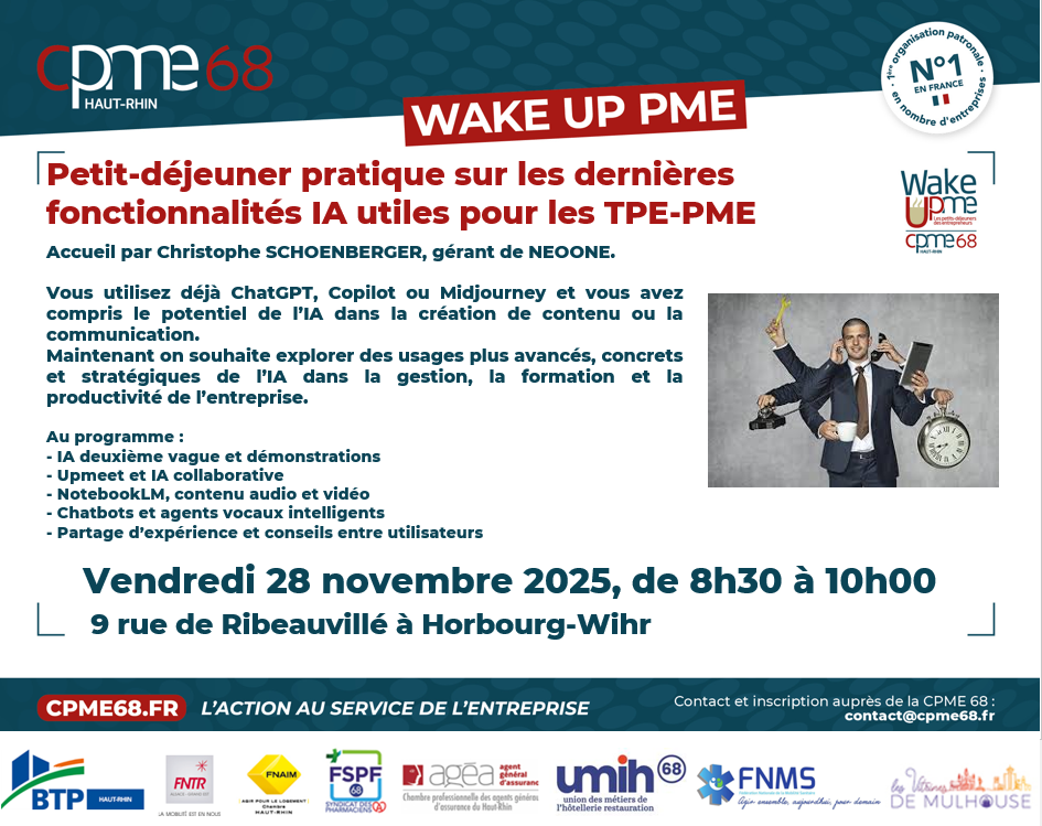 Petit-déjeuner pratique sur les dernières fonctionnalités IA utiles pour les TPE-PME